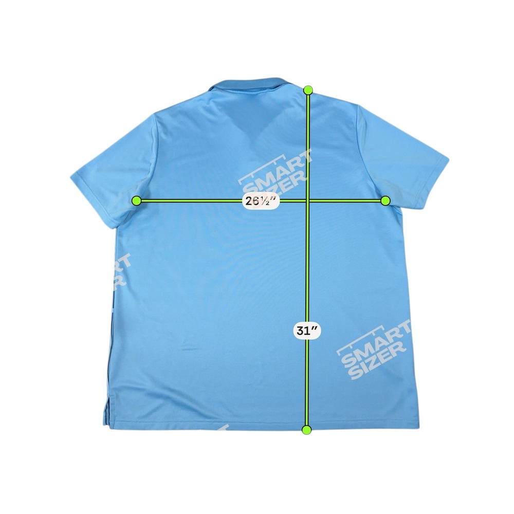 Adidas Golf Polo Shirt Mens 2XL Blue Striped Performance Short Sleeve Logo - Picture 8 of 8